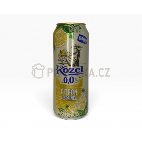 Kozel Citron a bezový květ  0,5l plechovka 