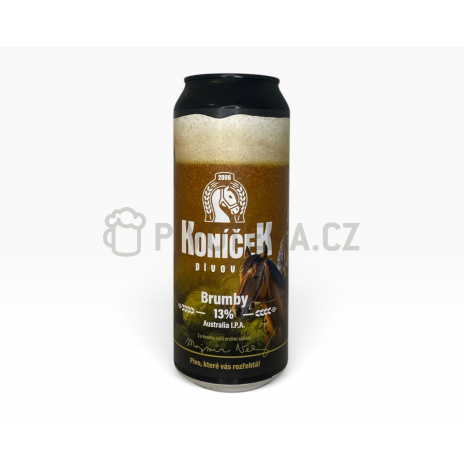 Brumby 13 0,5l plech Koníček