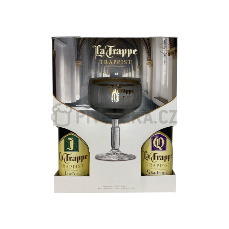 La Trappe dárkové balení 4 + sklo