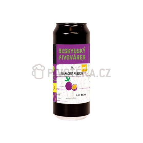 Maracuja Passion IPA 11 0,5l plech Beskydský pivovárek