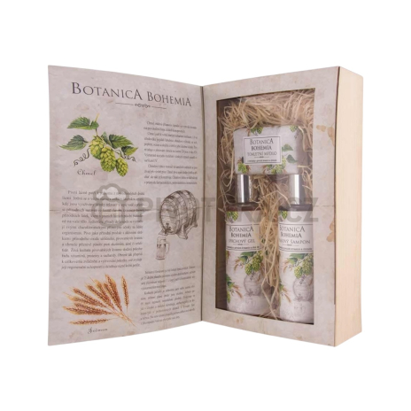 Botanica sada gel 200ml, šampon 200ml a mýdlo 100g – chmel a obilí 