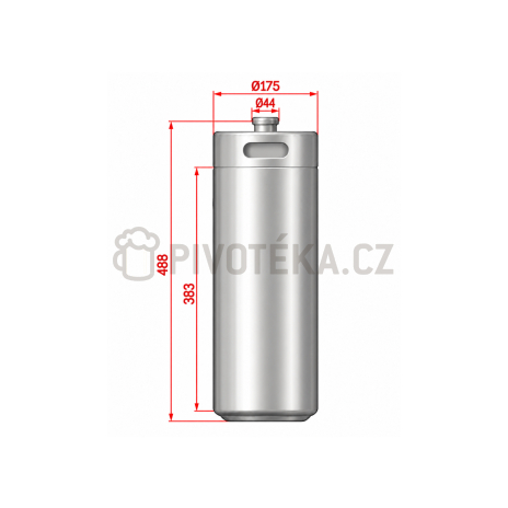 KegLand Mini Keg 10 l – nerezový soudek na pivo