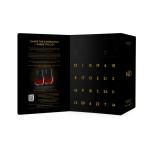 Rumový adventní kalendář 24 Days of Rum Black Edition 24 × 0,02 l + 2 skleničky