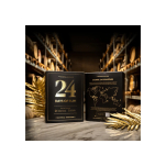 Rumový adventní kalendář 24 Days of Rum Black Edition 24 × 0,02 l + 2 skleničky