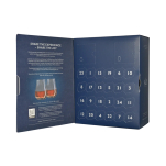 Rumový adventní kalendář 24 Days of Rum Blue Edition 24 × 0,02 l + 2 skleničky