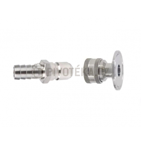 Set Quick Disconnect 1/2" samec + samice s Tri-Clamp 1,5" adaptérem