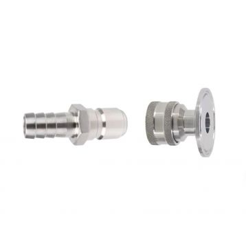 Set Quick Disconnect 1/2" samec + samice s Tri-Clamp 1,5" adaptérem