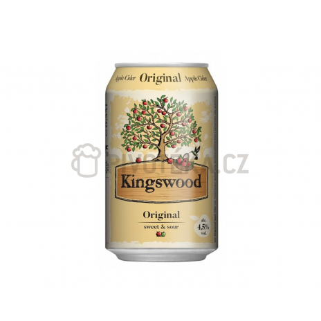 Kingswood jablečný cider 0,33l plech 4,5%
