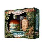 Don Papa Baroko Rum & Hip Flask 0,7l 40% (dárkové balení)