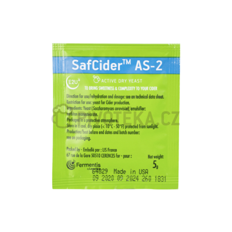 SafCider AS-2 kvasnice cider 5g Fermentis