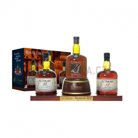 El Dorado Rum display 3 x 0,7l  12-15-21 YO