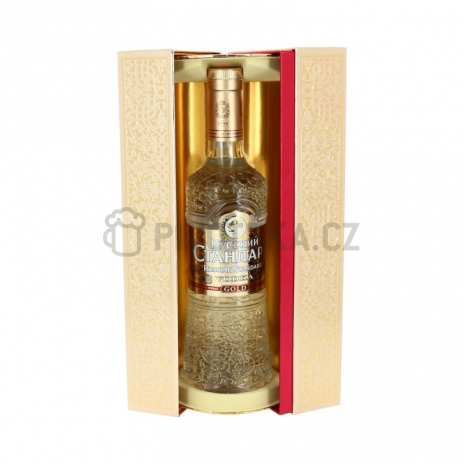 Ruská standart vodka gold gift box 0,7l