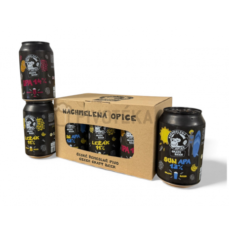 MIX pack  plechovek 6 x 0,33l plech Nachmelená opice