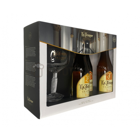 La Trappe dárkové balení 3 + sklo