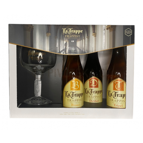 La Trappe dárkové balení 3 + sklo