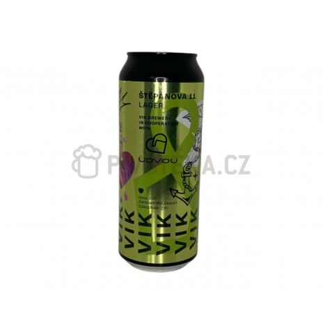 Štěpánova 11 0,5l plech pivovar Vik