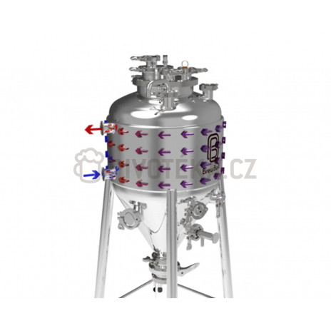 BrewBuilt X3 Uni 144 L – kónický nerezový fermentor s chladicím pláštěm