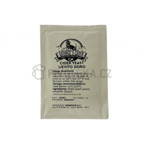 Kvasnice George’s Cider Yeast – 7 g