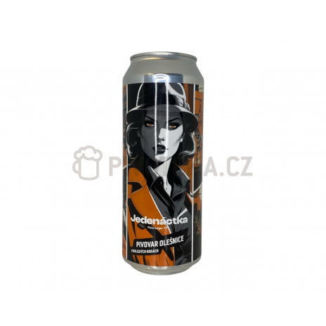 Světlý ležák 12 0,5l plech pivovar Agent