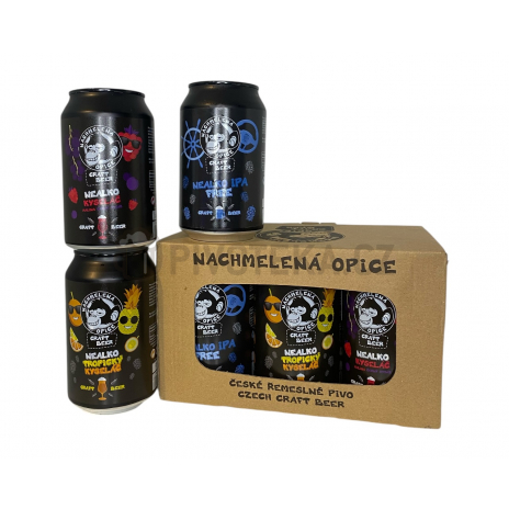 MIX pack plechovek NEALKO 6 x 0,33l plech Nachmelená opice