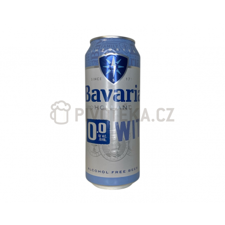 Bavaria Wit 0%  0,5l plech