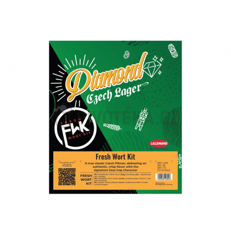 Diamond Czech Lager receptura dávka 20l