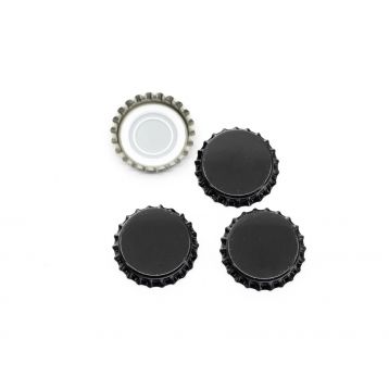 Korunkové uzávěry 29 mm černé – 100 ks