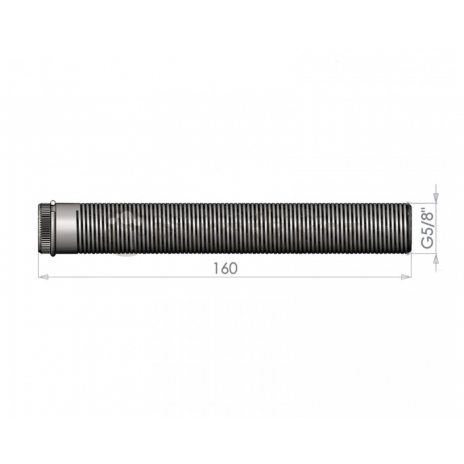 Zadní šroubení 5/8' x 160 mm vč. zajišťovacího kroužku