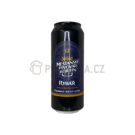 Rybář 12  0,5l plech pivovar Kojetín