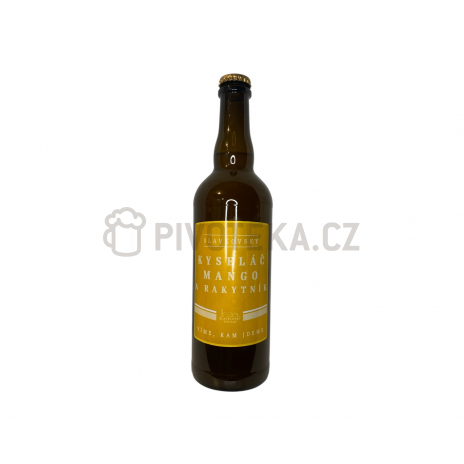 Slavkovský kyseláč Mango a Rakytník 11  0,7l Slavkovský pivovar