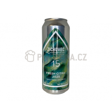 Fresh Citra 2025 0,5l plechovka pivovar Zichovec