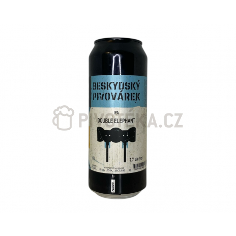 Double Elephant 18 0,5l plech Beskydský pivovárek
