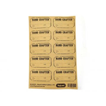 Vintage Craft etikety na lahve a plechovky – arch A4 (10 etiket)