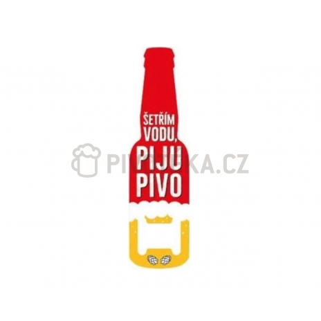 Otvírák s magnetem šetřím vodu piju pivo