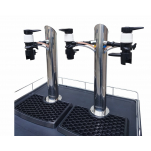 Set kegerator Xplus sestava stojan 3x plnička Easy Jet 3x naražeče plochý