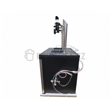 Set kegerator Xplus sestava stojan 3x plnička Easy Jet 3x naražeče plochý