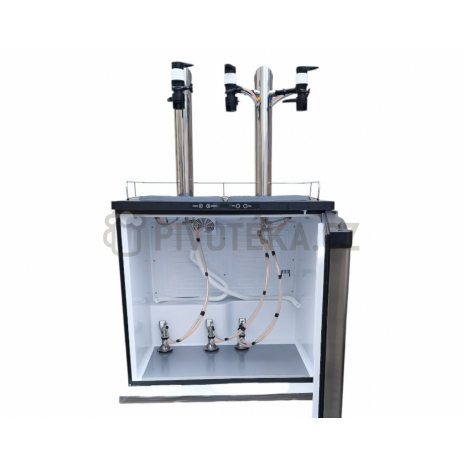 Set kegerator Xplus sestava stojan 3x plnička Easy Jet 3x naražeče plochý