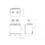 Set kegerator Xplus sestava stojan 4x kohout naražeče ball lock